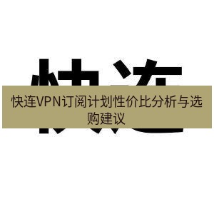 快连 快连VPN订阅计划性价比分析与选购建议