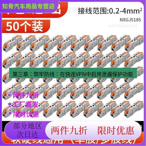 快连 第三章：筑牢防线：在快连VPN中启用泄漏保护功能