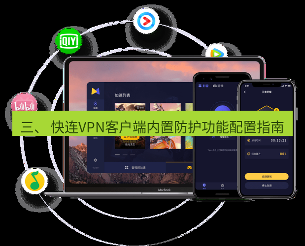 快连 三、 快连VPN客户端内置防护功能配置指南