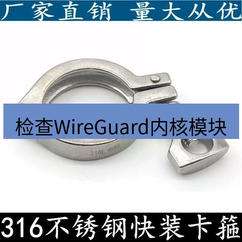 快连 检查WireGuard内核模块