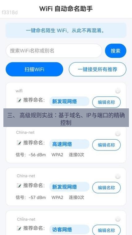 快连 三、 高级规则实战：基于域名、IP与端口的精确控制