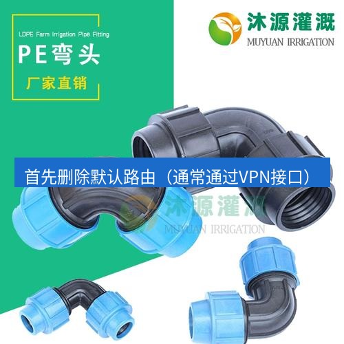 快连 首先删除默认路由（通常通过VPN接口）