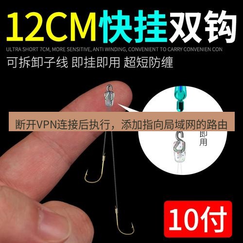 快连 断开VPN连接后执行，添加指向局域网的路由